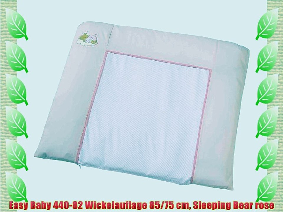 Easy Baby 440-82 Wickelauflage 85/75 cm Sleeping Bear rose