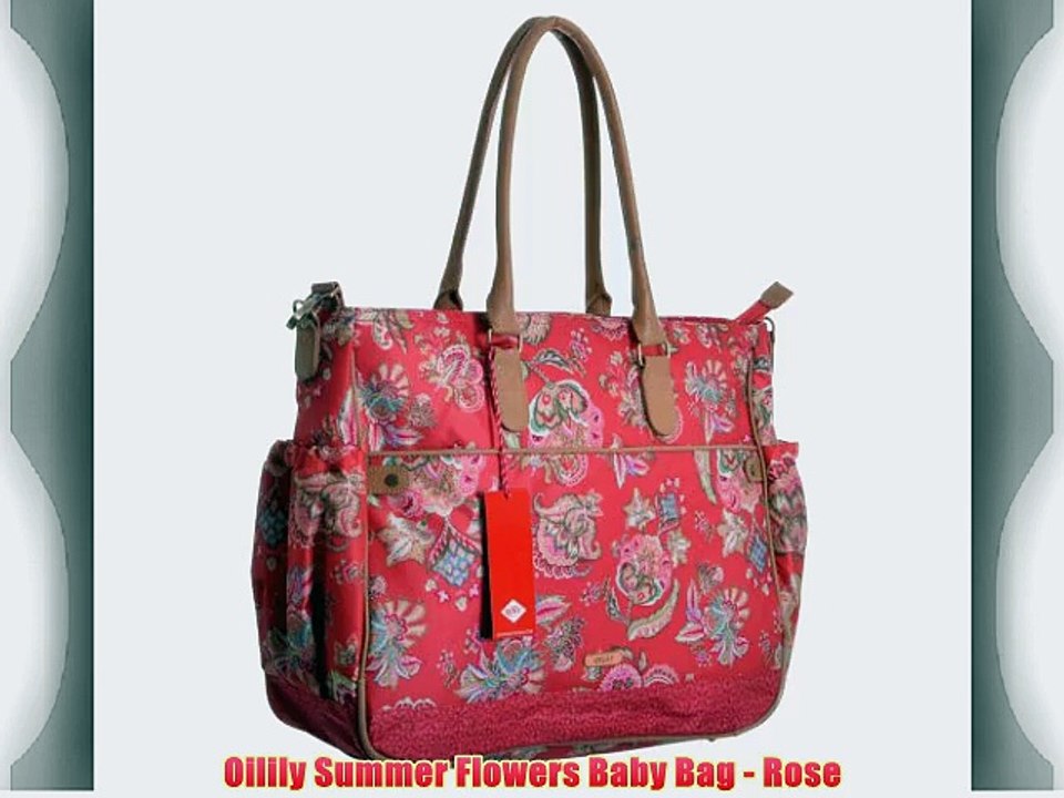 Oilily Summer Flowers Baby Bag - Rose