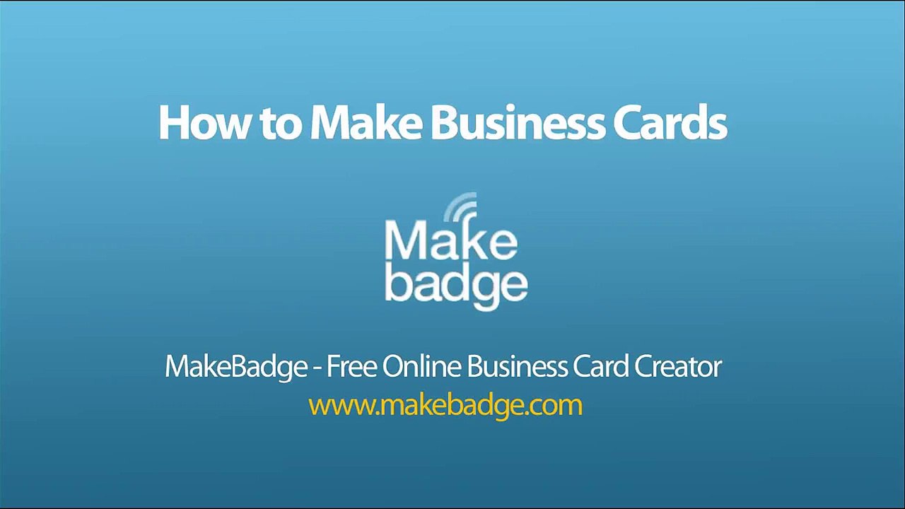 How to Make Business Cards for Free