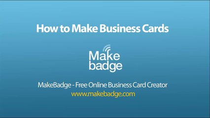 How to Make Business Cards for Free