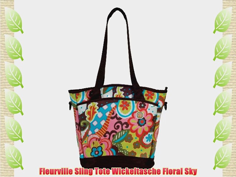 Fleurville Sling Tote Wickeltasche Floral Sky