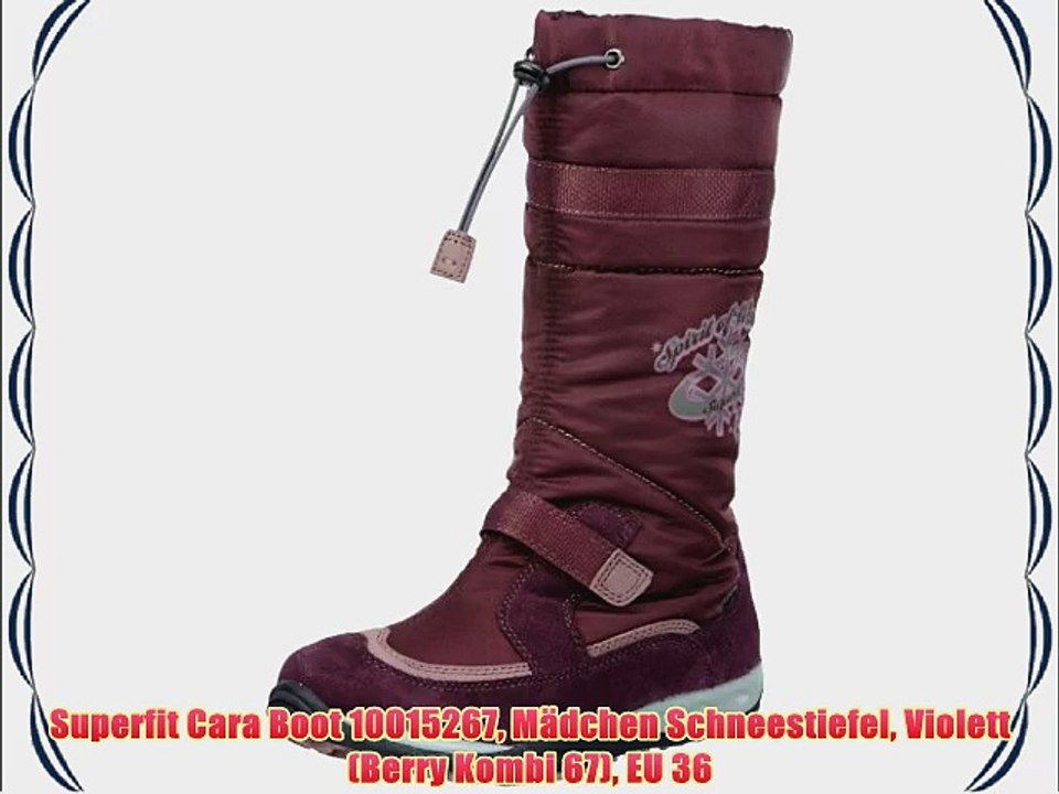 Superfit Cara Boot 10015267 M?dchen Schneestiefel Violett (Berry Kombi 67) EU 36