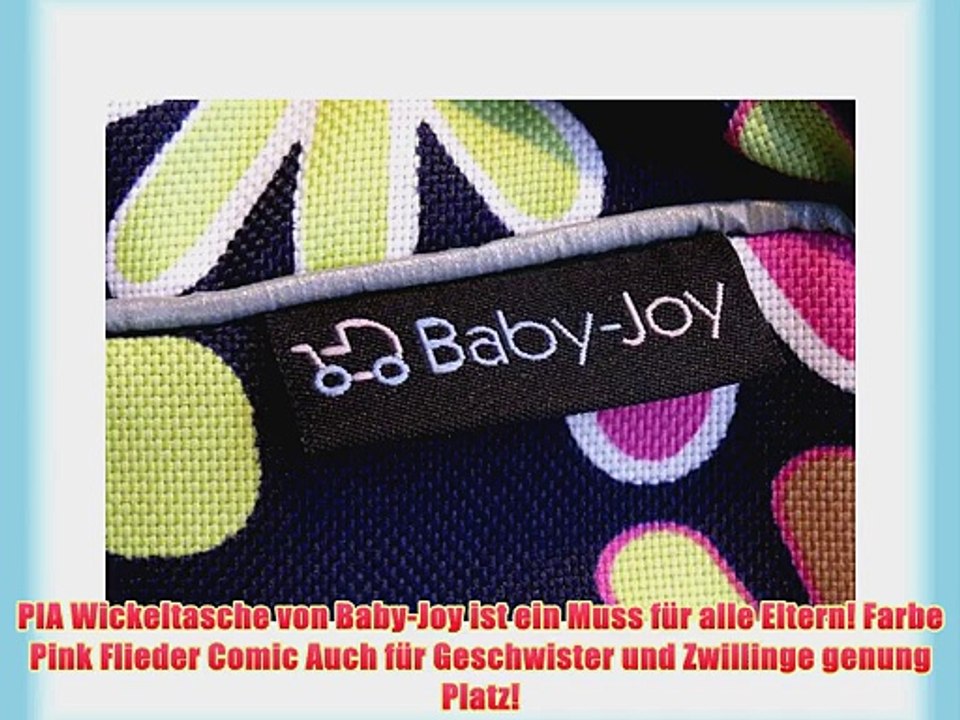 TP-49 Wickeltasche Shopper Reisetasche PIA von Baby-Joy XXXL ?bergr??e Pink Flieder Comic Windeltasche