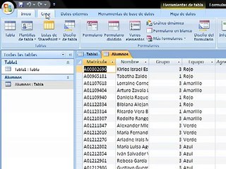 Como crear un formulario y un informe en Access 2007