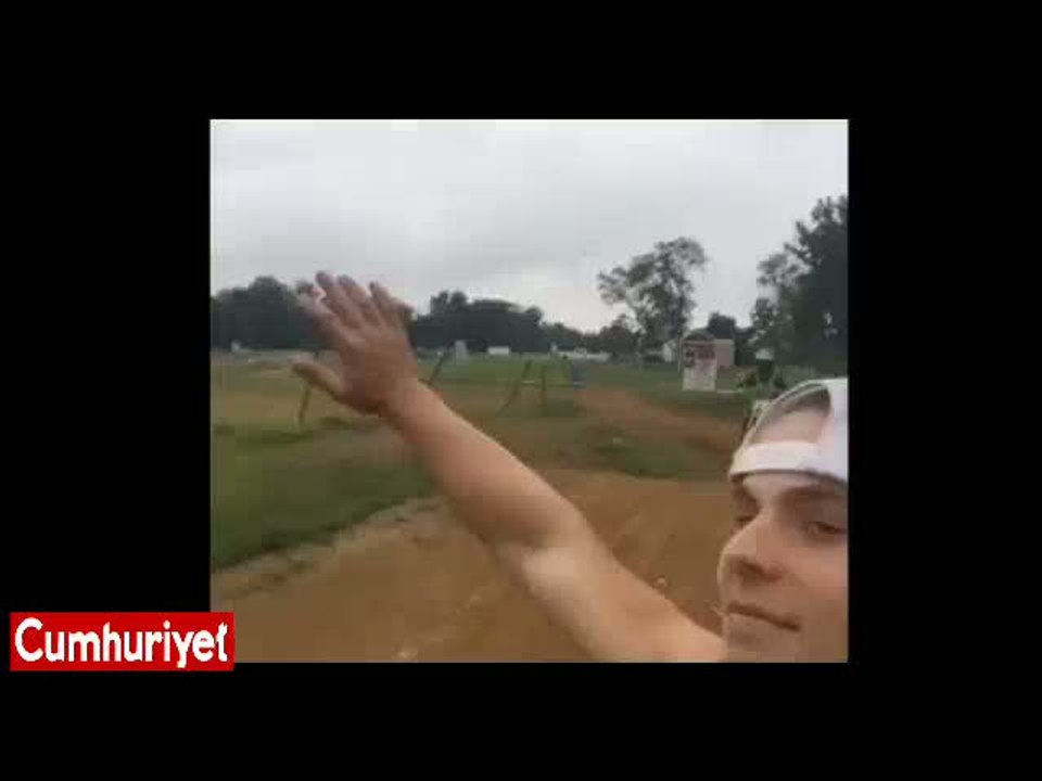 Selfie çekerken ölümden döndü