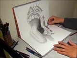 3D Drawing Video - Speed Drawing （3Dアートの制作風景）