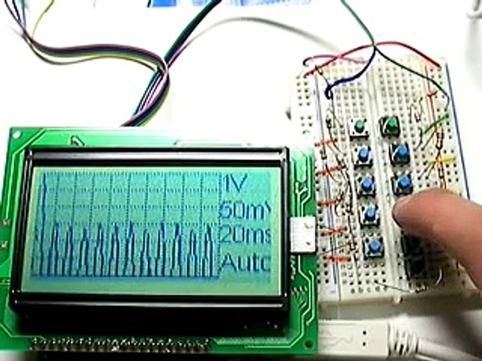 A simple Arduino Oscilloscope with Graphic LCD