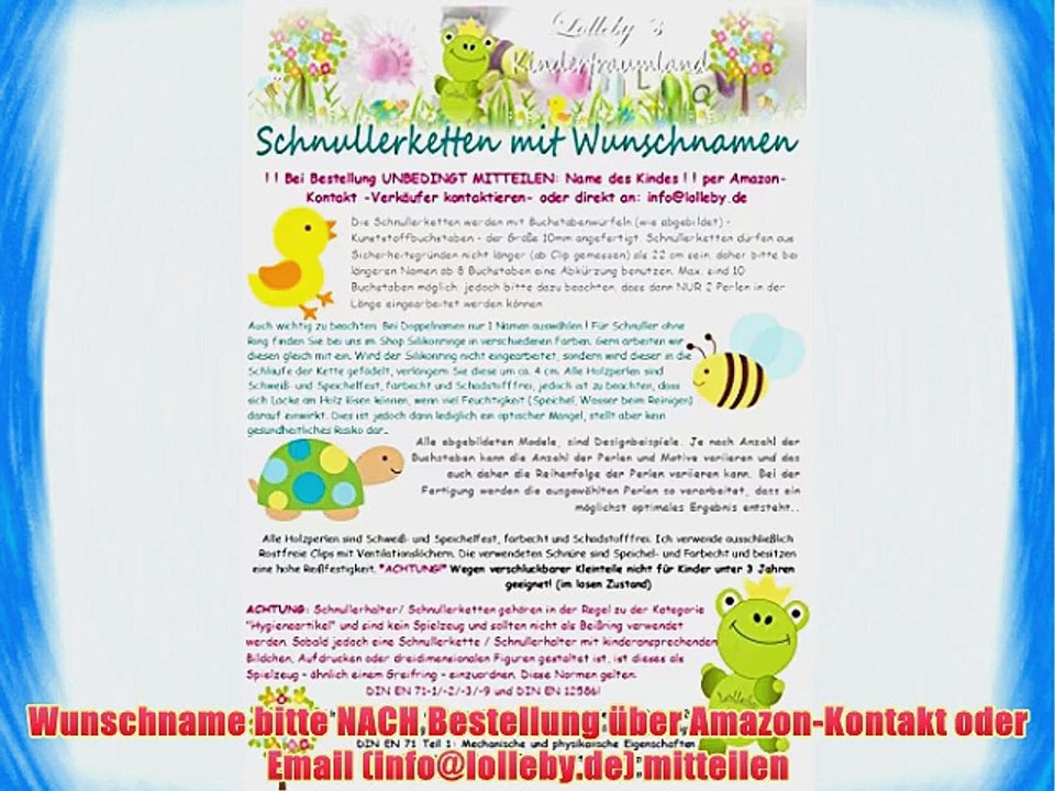 Schnullerkette mit Namen Teddy B?r Blume M?dchen rosa Taufe