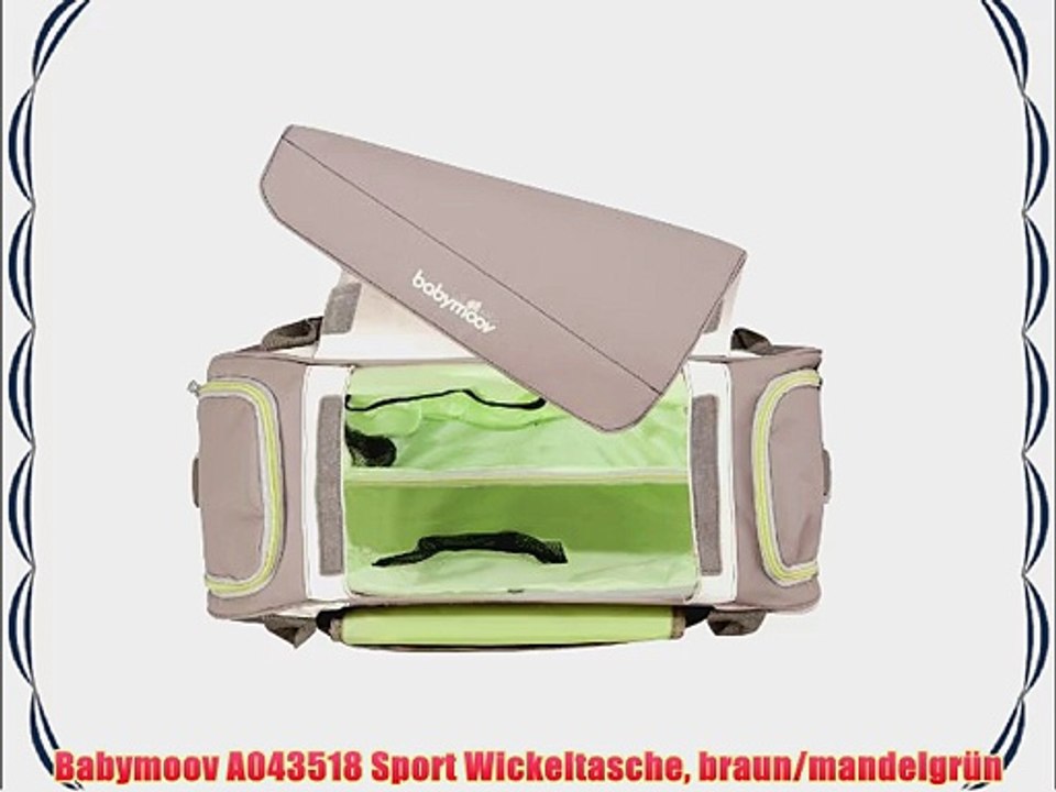 Babymoov A043518 Sport Wickeltasche braun/mandelgr?n