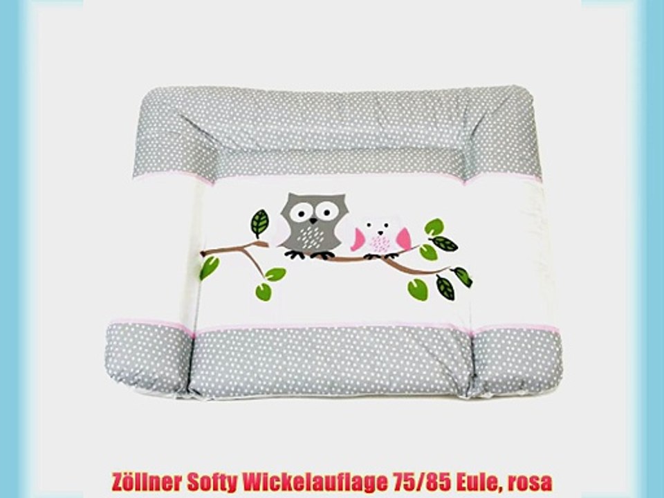 Z?llner Softy Wickelauflage 75/85 Eule rosa