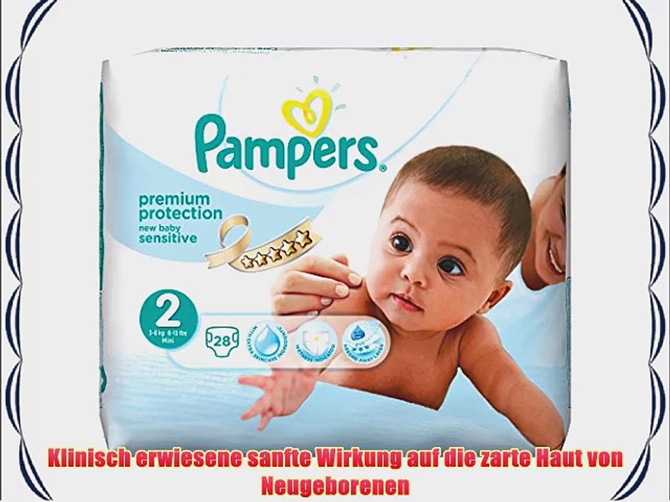 Pampers New Baby Sensitive Gr. 2 Mini 3-6 kg Tragepack 4er Pack (4 x 28 St?ck)