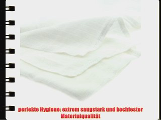 40 x Stoffwindeln 60x80cm WEISS Baumwolle Spuckt?cher Mullwindeln Spucktuch