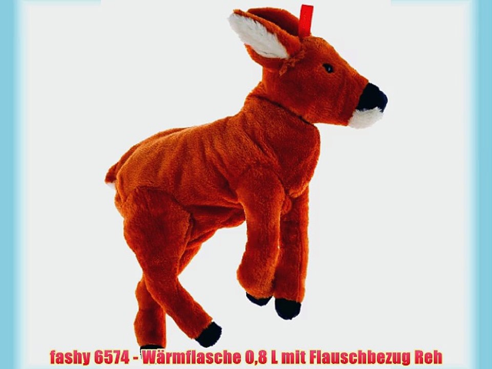 fashy 6574 - W?rmflasche 08 L mit Flauschbezug Reh