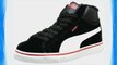 Puma Puma Mid Vulc FUR Jr 354142 Unisex-Kinder Sneaker Schwarz (black-white-high risk red 06)