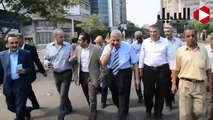 وزير الإسكان ابراهيم محلب يتفقد محيط مصطفي محمود