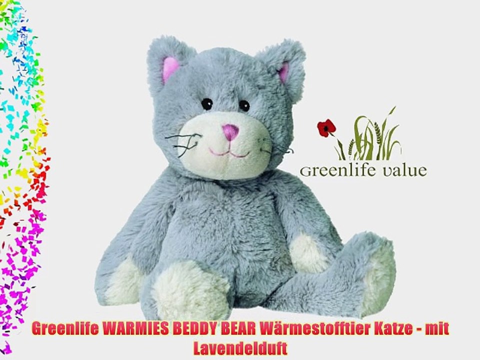 Greenlife WARMIES BEDDY BEAR W?rmestofftier Katze - mit Lavendelduft