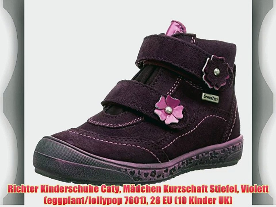 Richter Kinderschuhe Caty M?dchen Kurzschaft Stiefel Violett (eggplant/lollypop 7601) 28 EU