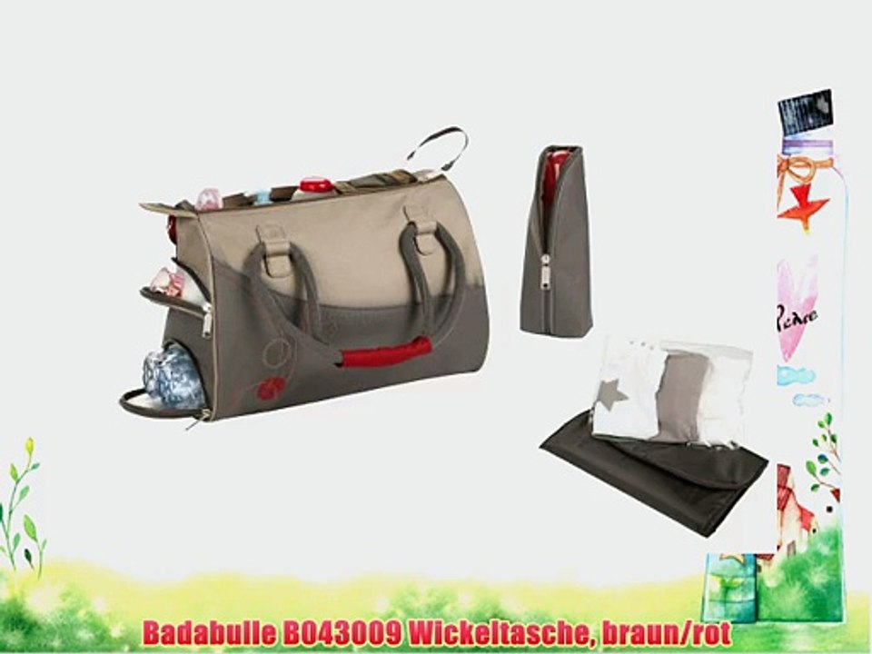 Badabulle B043009 Wickeltasche braun/rot