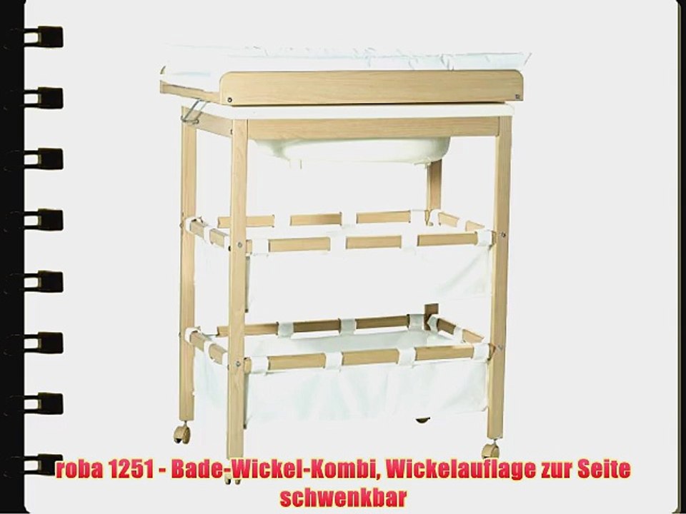 roba 1251 - Bade-Wickel-Kombi Wickelauflage zur Seite schwenkbar