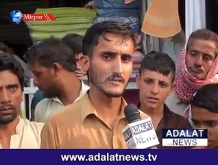 Fight between police and shopkeepers in Mirpur