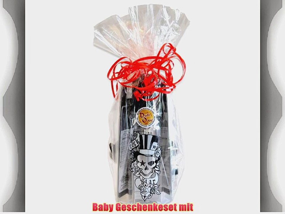 Taufgeschenke Set Rockstarbaby Pirat handverpackt mit RSB Schnuller Babyflasche und Schnullerband