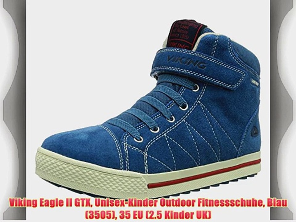 Viking Eagle II GTX Unisex-Kinder Outdoor Fitnessschuhe Blau (3505) 35 EU (2.5 Kinder UK)