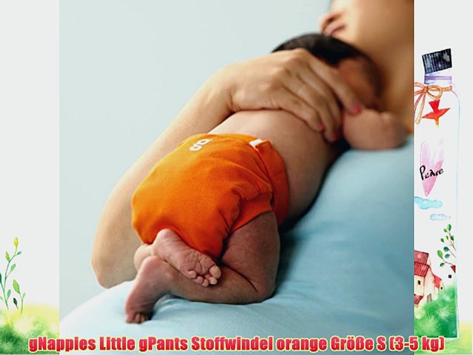 gNappies Little gPants Stoffwindel orange Gr??e S (3-5 kg)