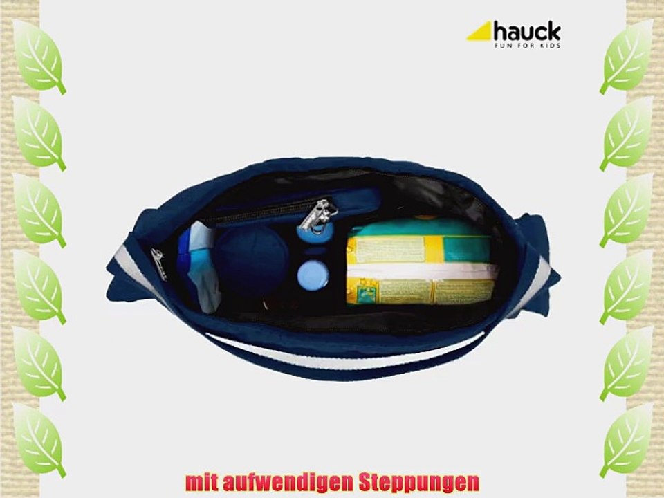 Hauck 52252 Wickeltasche Jay inklusive Wickelunterlage Utensilientasche und Flaschenhalter