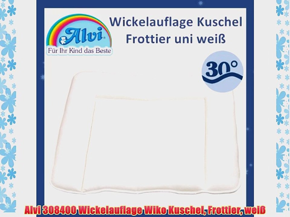 Alvi 308400 Wickelauflage Wiko Kuschel Frottier wei?