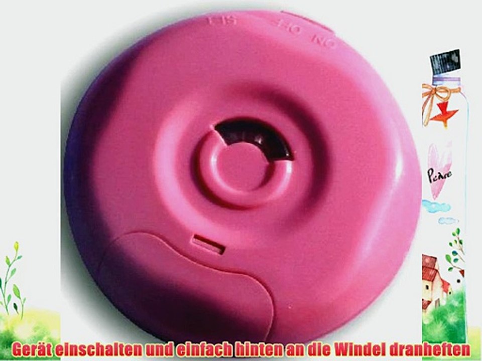 Windelalarm mit Signalton oder Blinken bei vollen Windeln Lila