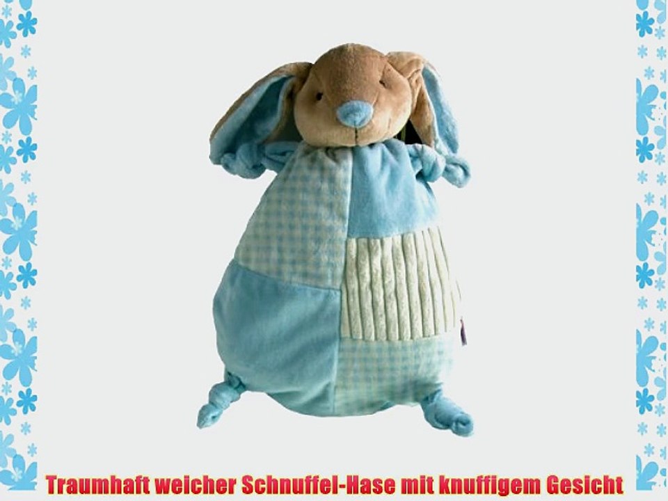 Schnuffel-Hase blau mit 08 Liter Gummi-W?rmflasche