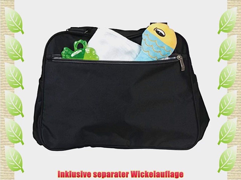 Wickeltasche LAURA Schultertasche Tragetasche Pflegetasche   Wickelauflage Baby Tasche in 6