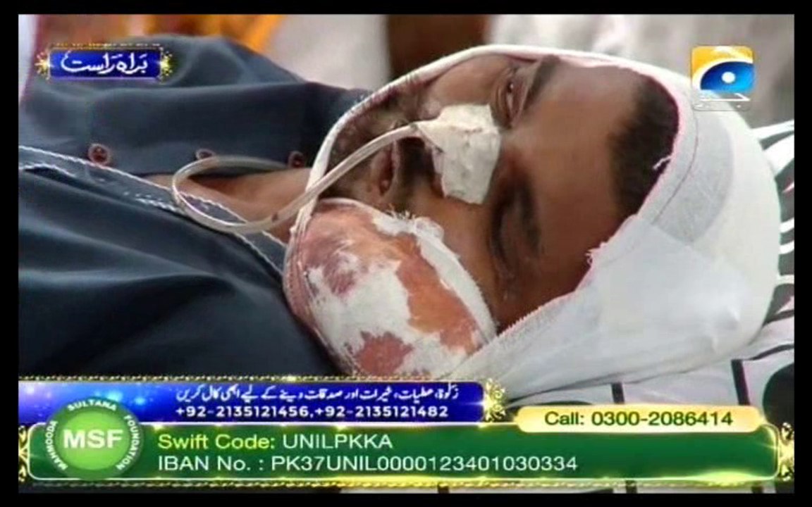 Aamir Liaquat Collect 10 Lake rupees for a cancer patient which caused by gutka in Ramzan Sharif 10th july 2015