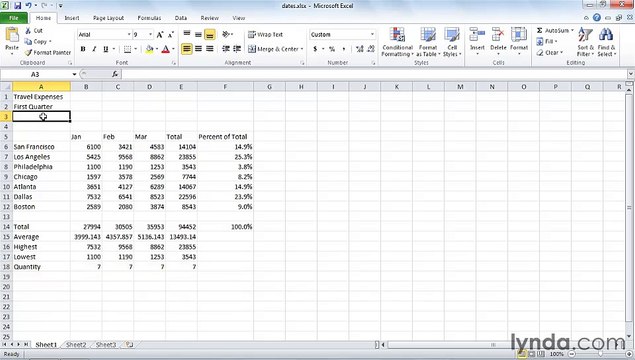 MS Excell Working with times and dates