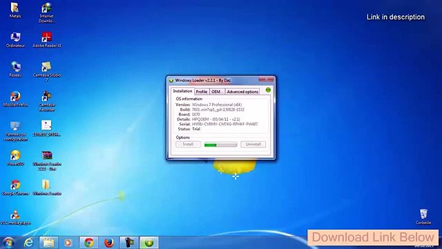 Windows 7 Activator - Windows Loader v2.2.2 by Daz 2015