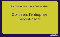 1ere eco chap 2 Comment l'entreprise produit-elle ? -extrait