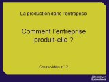 1ere eco chap 2 Comment l'entreprise produit-elle ? (1)