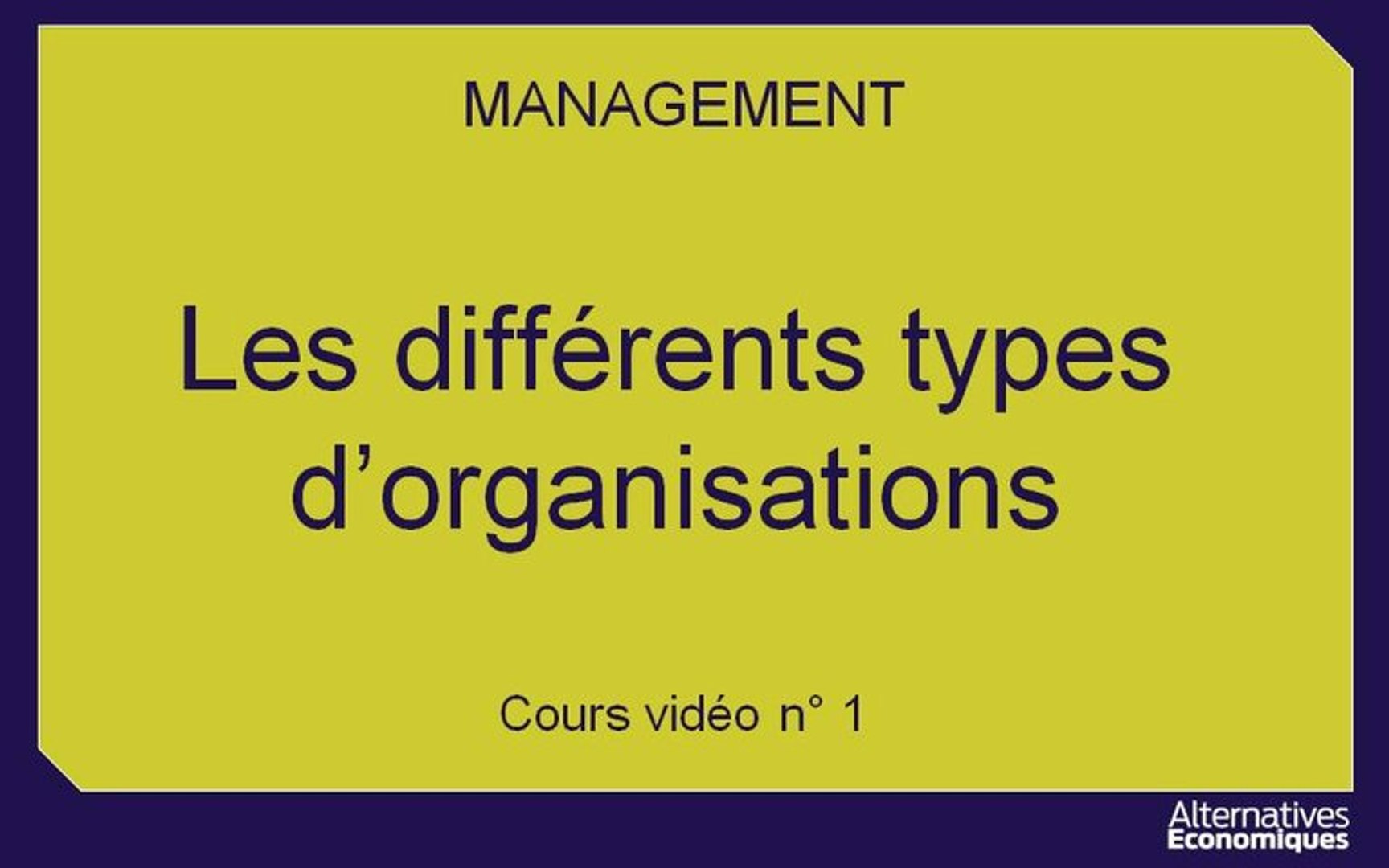 Les Differents Type Dorganisation Stmg 1ere