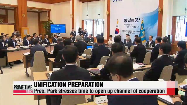 President Park talks about inter-Korean cooperation in health care