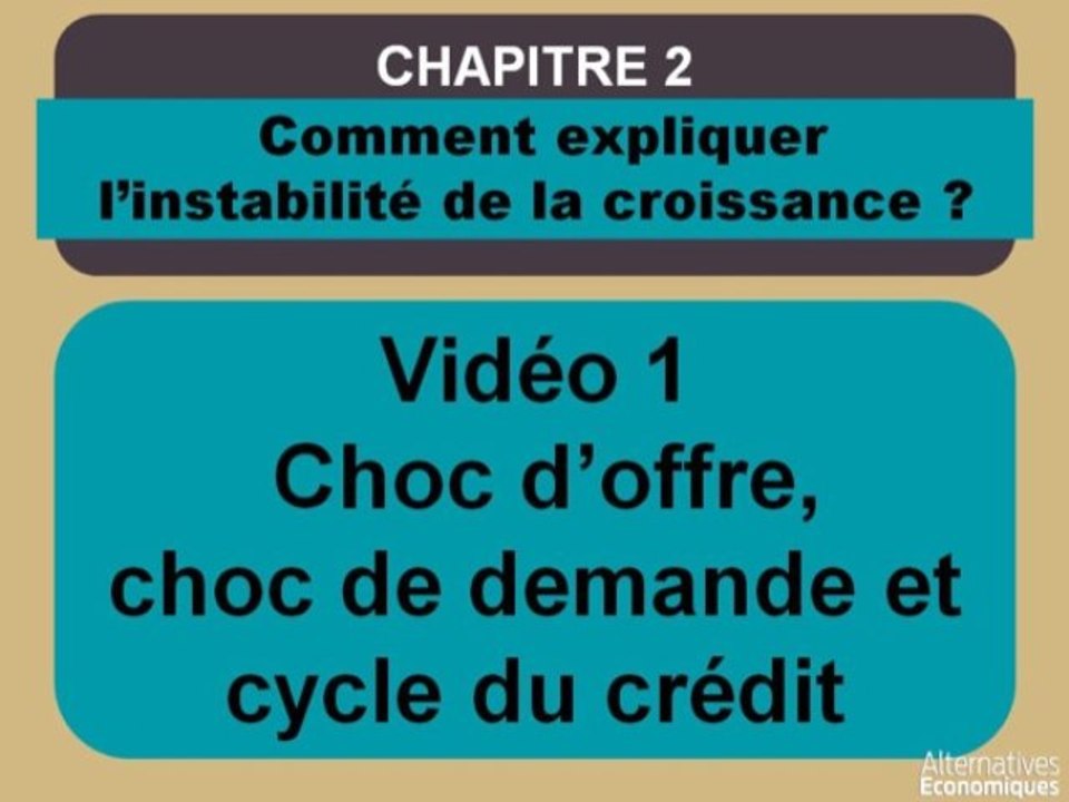 Term chap 2 Choc d'offre, choc de la demande et cycle du crédit (1)