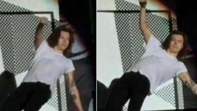 [VIDEO] Harry Styles Falls At One Direction Concert