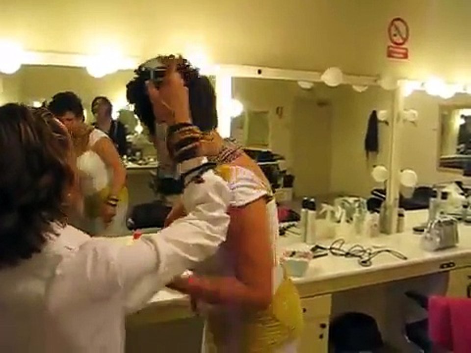 CRISTINA LA VENENO "BACKSTAGE DONDE ESTAS CORAZON" 11/04/08