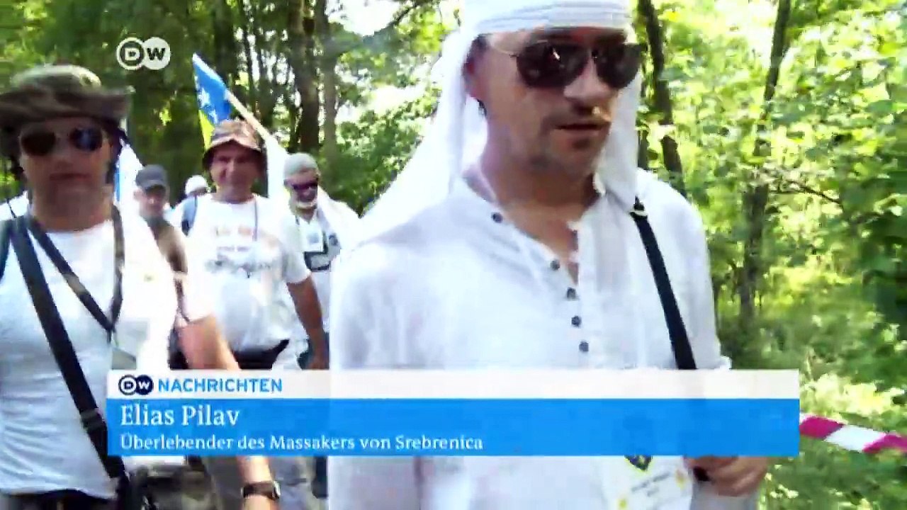Gedenkmarsch von srebrenica | nachrichten