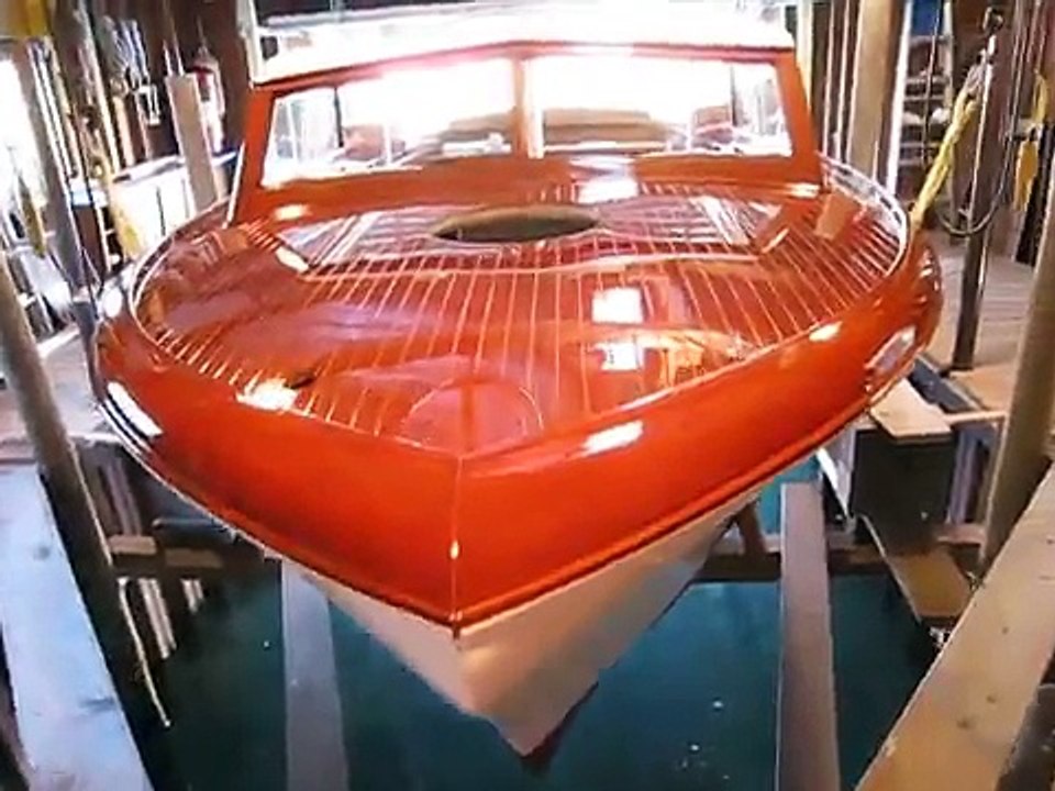 1955 29' Chris Craft Semi Enclosed Video Tour Wooden Boat Restoration