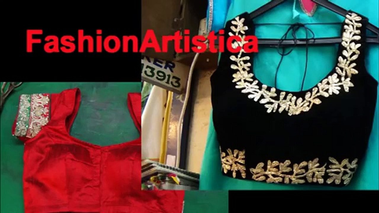 Blouse Cutting Method:Designer Saree Blouse(Choli) Designs/Make Measurement Steps