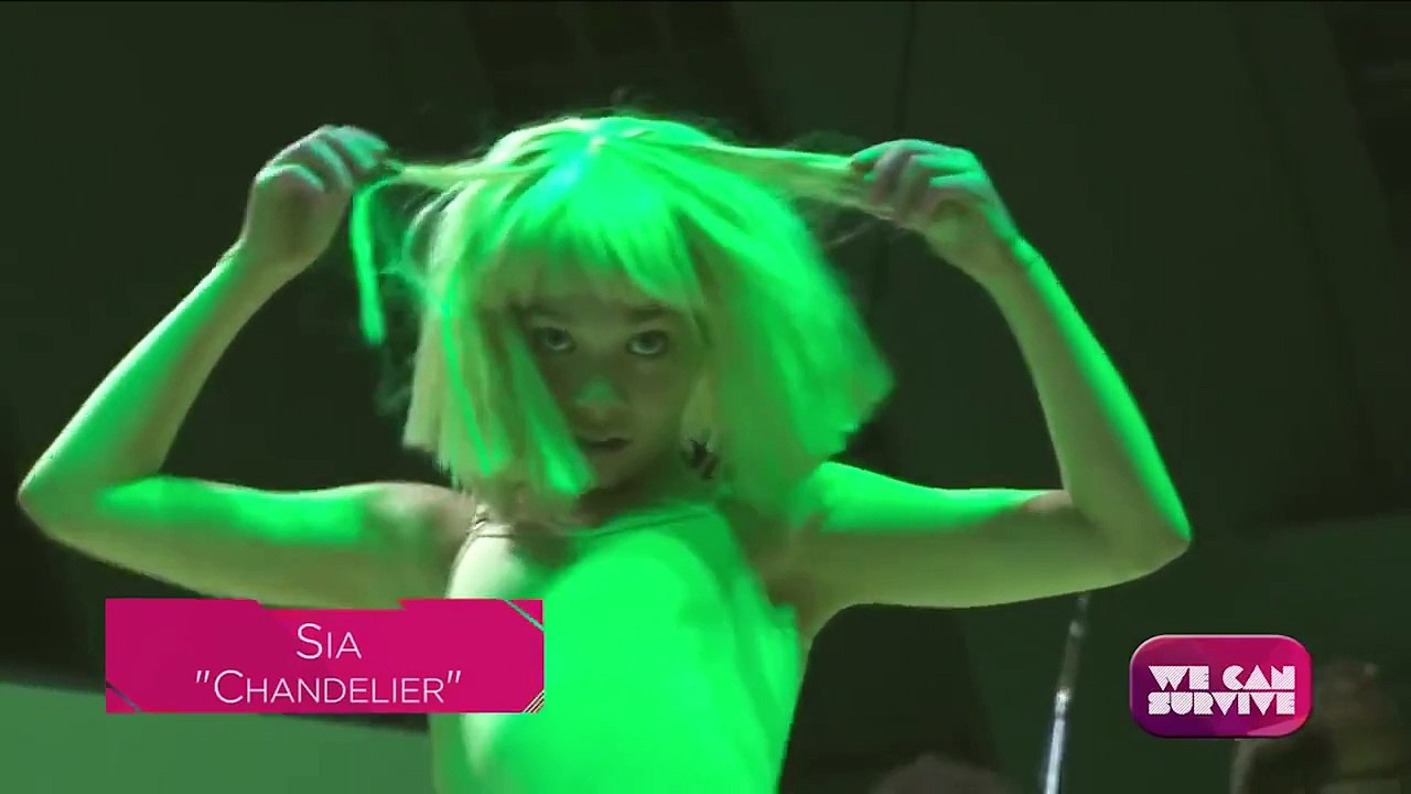 Sia - Chandelier (Live at We Can Survive, Hollywood Ball) SIA SHOWED HER FACE FINALLY!!!