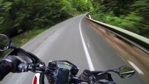 2014 Ducati Hypermotard SP wheelies, curb jump, awesome twisties