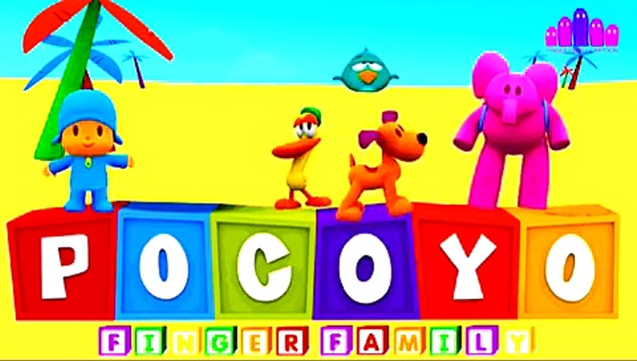 Finger Family Rhymes Pocoyo Dancing English   Nursery Rhymes for Children   Finger Family Cartoon