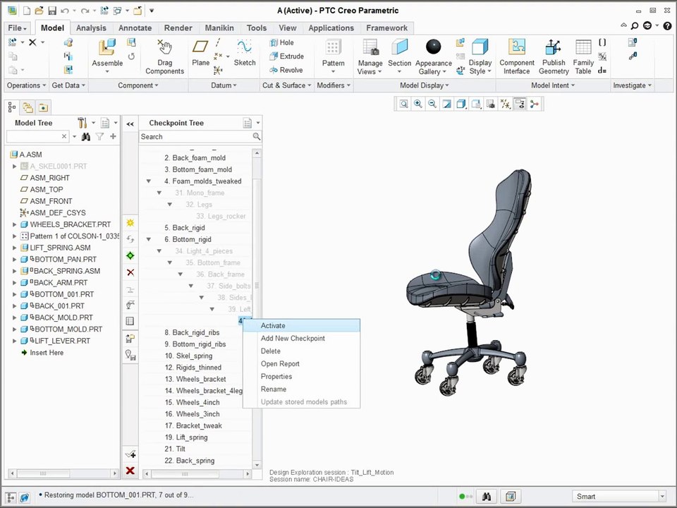 PTC Creo Flexible Modeling Extension Design Expolration Extension - Langos Engineering.de
