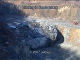 Blasting in Czech quarry